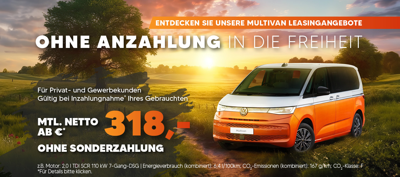 Multivan Sonderleasing mit Inzahlungnahme Autohaus Gaus Bielefeld
